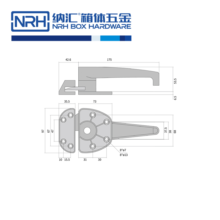 不鏽鋼烤箱門鎖色香蕉在线视频冰櫃把手鎖扣5755