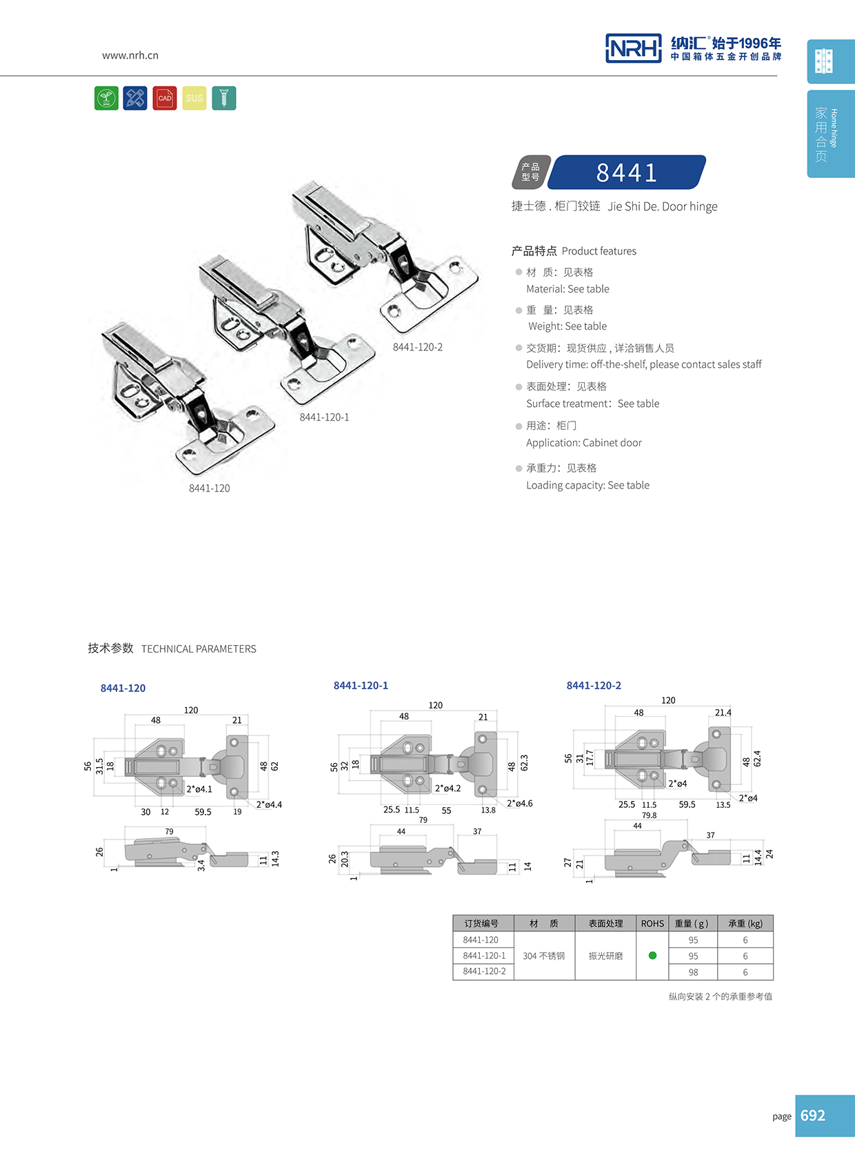  香蕉性爱视频/NRH 8442-120-1 吹塑箱鉸鏈