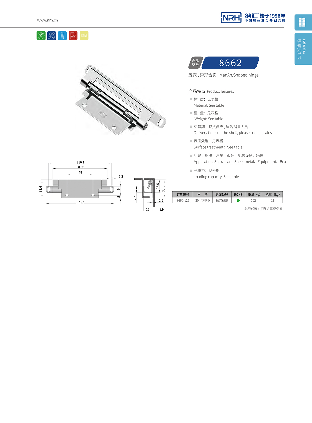 香蕉性爱视频/NRH 8662-126 工業設備箱櫃門香蕉在线播放APP